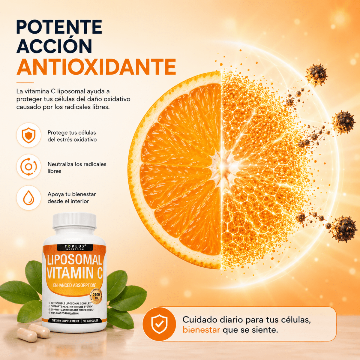 Vitamina C Liposomal | Toplux - Tateline