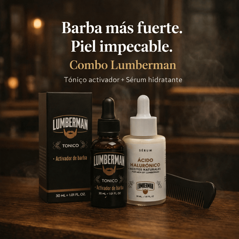 TONICO ACTIVADOR DE BARBA Y SERUM ÁCIDO HIALURÓNICO 30ML
